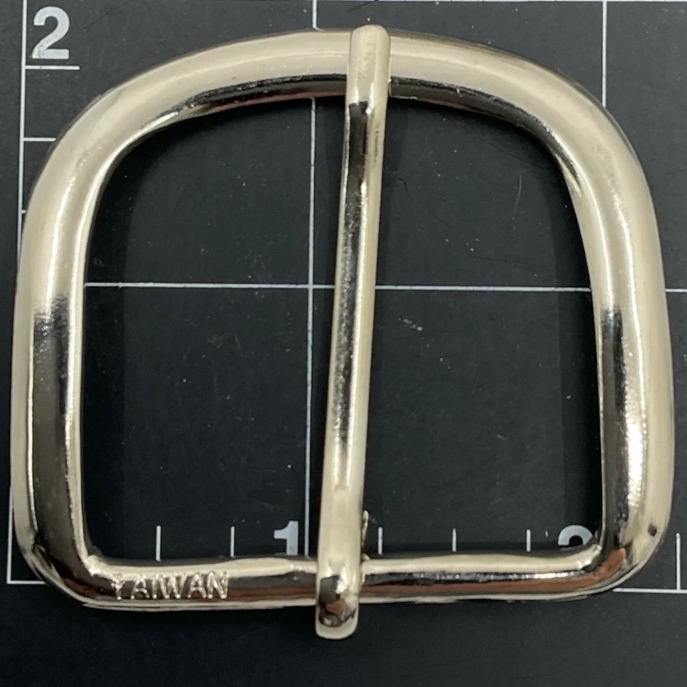 25 Pk Heel‎ Bar Buckle 1 1/2 Strap 38mm Nickel Plated Belt Buckle 2 1/8 Wide